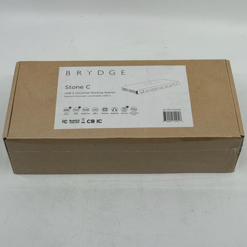 NWT BRYDGE Stone C USB-C Universal Docking Station